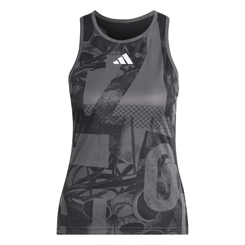 Adidas Club Graphic Tank (W) (Grey/Black)