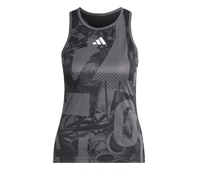 Adidas Club Graphic Tank (W) (Grey/Black)