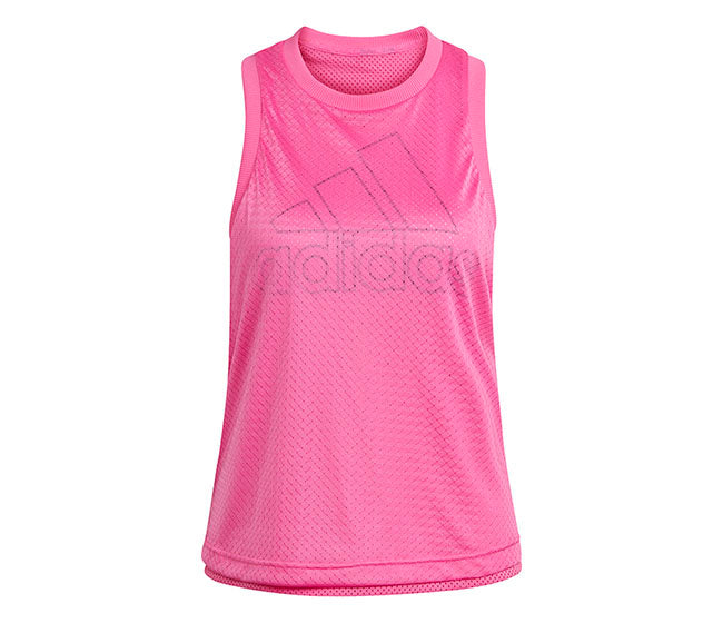 Adidas Double Layer Mesh Tank (W) (Pink)