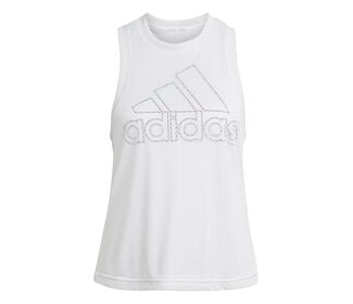 Adidas Double Layer Mesh Tank (W) (White)