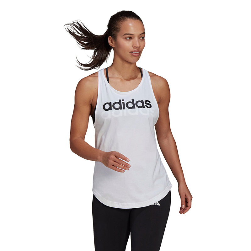 Adidas Essentials Linear Tank (W) (White)