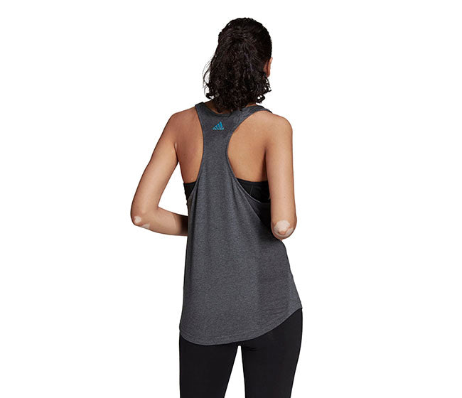 Adidas Essentials Linear Tank (W) (Dark Grey)
