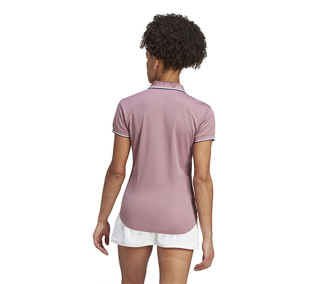 Adidas Clubhouse Premium Pique Polo (W) (Wonder Orchid)