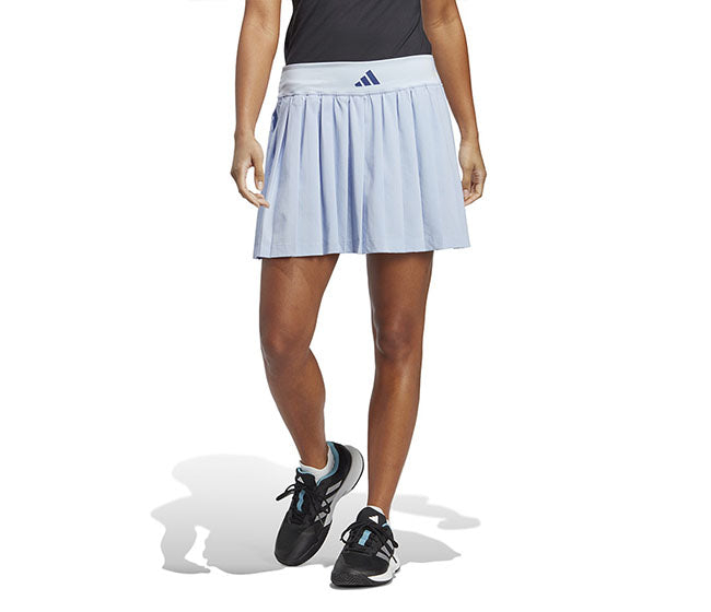 Adidas Premium Clubhouse Pleated Skirt (W) (Blue Dawn)