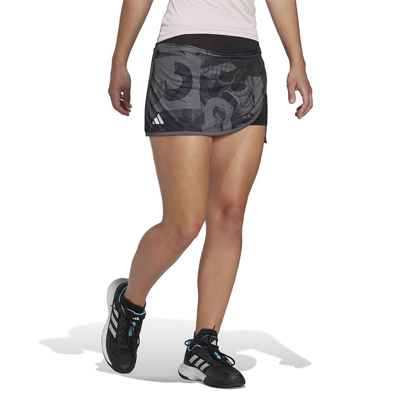 Adidas Club Graphic Skirt (W) (Grey/Black)