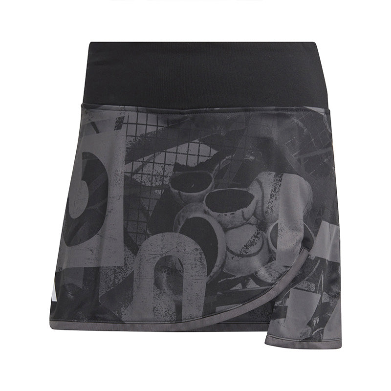 Adidas Club Graphic Skirt (W) (Grey/Black)