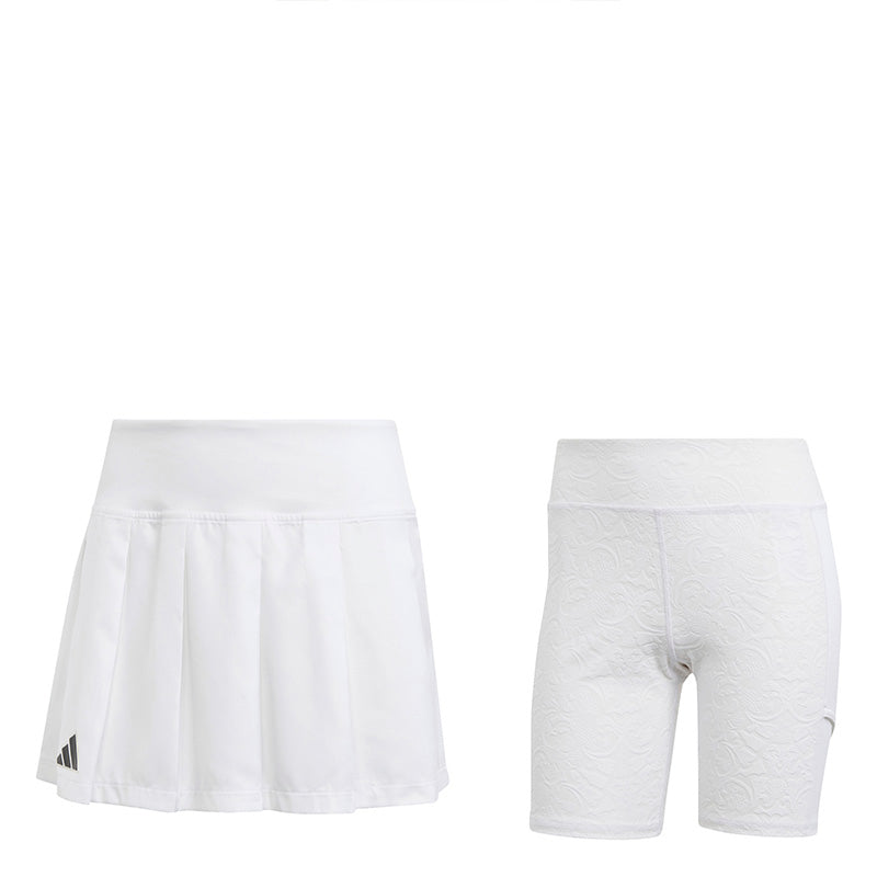 Adidas London Pro Pleated Skirt (W) (White)