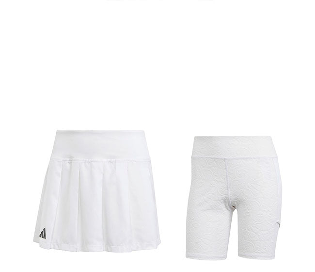 Adidas London Pro Pleated Skirt (W) (White)