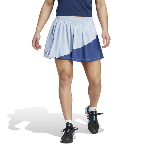 Adidas Clubhouse Pleated Skirt (W) (Blue)