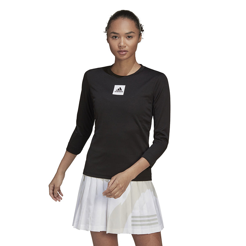 Adidas Paris Long Sleeve Tee (W) (Black)