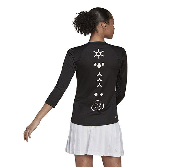 Adidas Paris Long Sleeve Tee (W) (Black)
