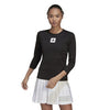 Adidas Paris Long Sleeve Tee (W) (Black)