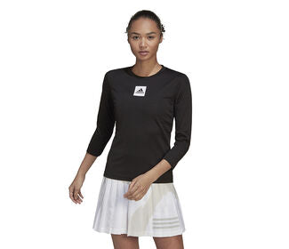 Adidas Paris Long Sleeve Tee (W) (Black)