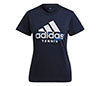 Adidas Tennis Graphic Logo Tee (W) (Navy)