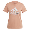 Adidas Tennis Graphic Logo Tee (W) (Coral)