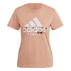 Adidas Tennis Graphic Logo Tee (W) (Coral)