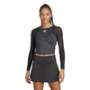 Adidas Paris Cropped Long Sleeve (W) (Carbon)