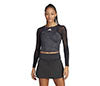 Adidas Paris Cropped Long Sleeve (W) (Carbon)