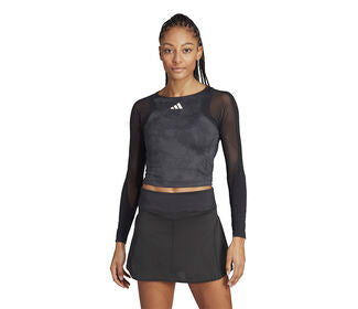 Adidas Paris Cropped Long Sleeve (W) (Carbon)