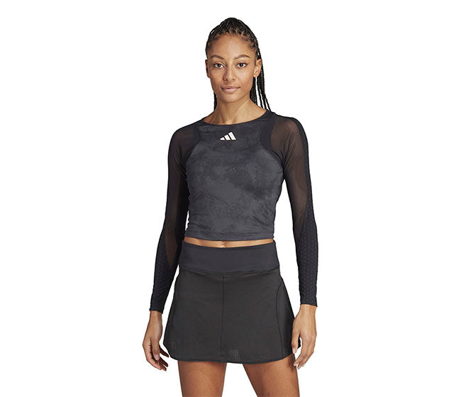 Adidas Paris Cropped Long Sleeve (W) (Carbon)