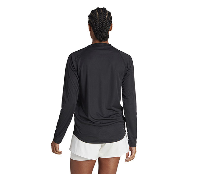 Adidas Club Long Sleeve Tee (W) (Black)