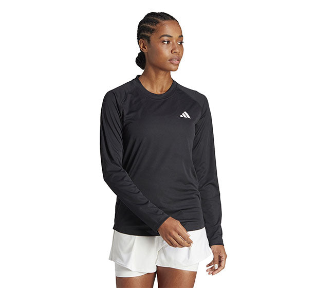 Adidas Club Long Sleeve Tee (W) (Black)