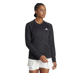Adidas Club Long Sleeve Tee (W) (Black)