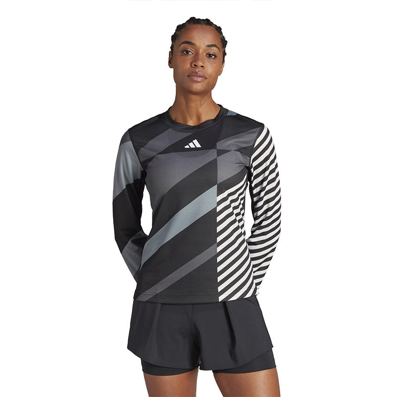 Adidas Nyc 3/4 Long Sleeve Tee (W) (Black)