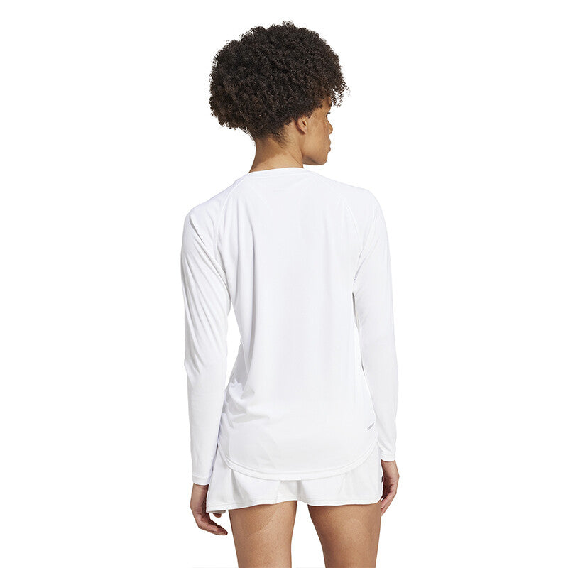 Adidas Club Long Sleeve Tee (W) (White)