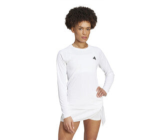 Adidas Club Long Sleeve Tee (W) (White)