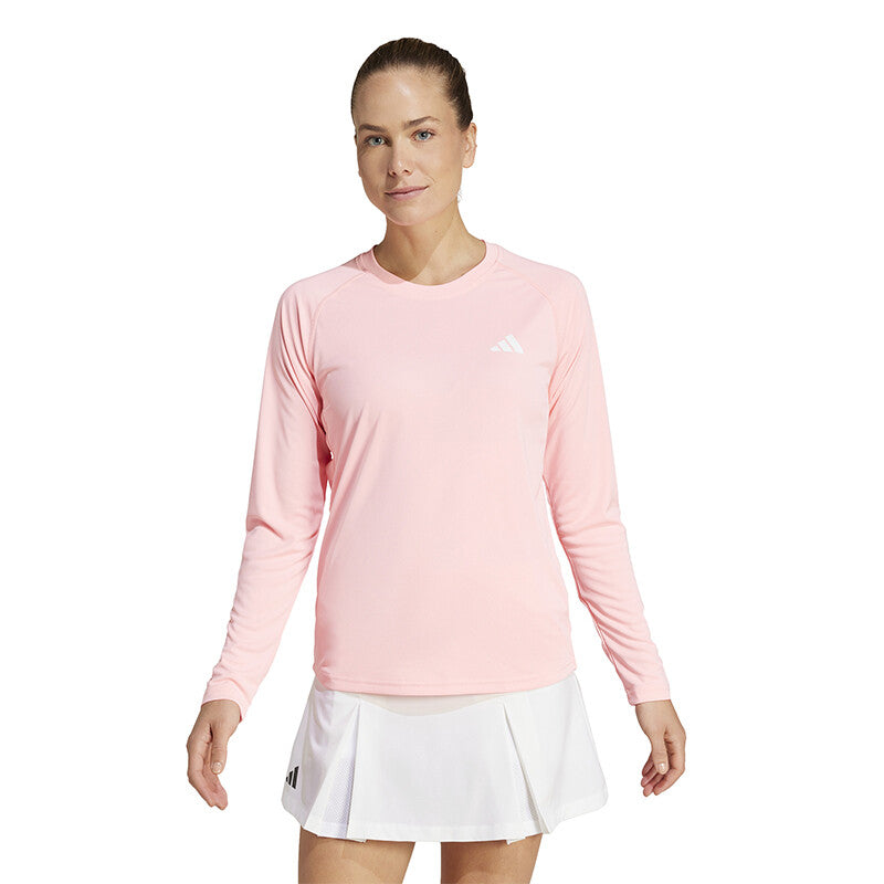 Adidas Club Long Sleeve Tee (W) (Pink Spark)