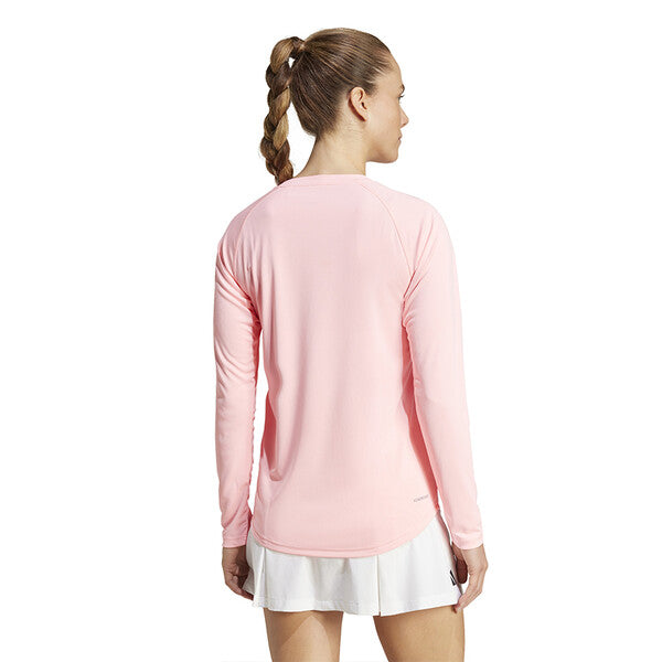 Adidas Club Long Sleeve Tee (W) (Pink Spark)