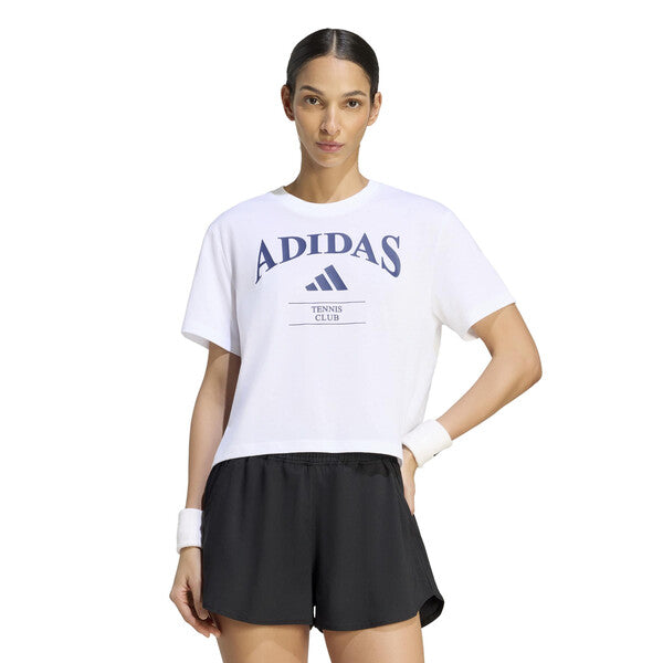 Adidas Heritage Tennis Graphic Tee (W) (White)