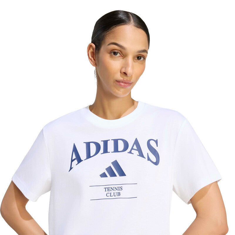 Adidas Heritage Tennis Graphic Tee (W) (White) Adidas
