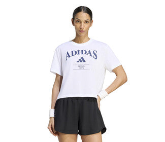 Adidas Heritage Tennis Graphic Tee (W) (White)