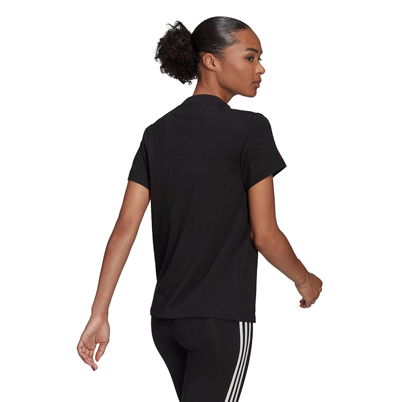 Adidas Print Logo Tee (W) (Black)