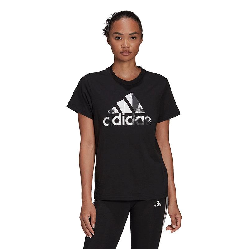 Adidas Print Logo Tee (W) (Black) Adidas