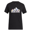 Adidas Floral Graphic Tee (W) (Black) Adidas