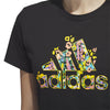 Adidas Floral Badge Of Sport Tee (W) (Black) Adidas