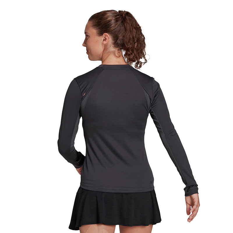 Adidas Freelift Long Sleeve Top (W) (Dark Grey)