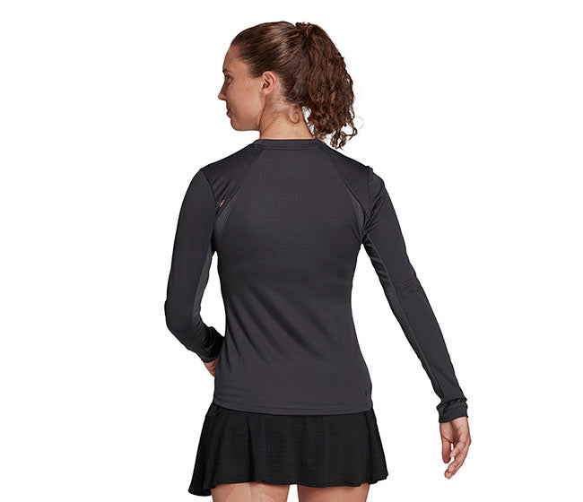 Adidas Freelift Long Sleeve Top (W) (Dark Grey)