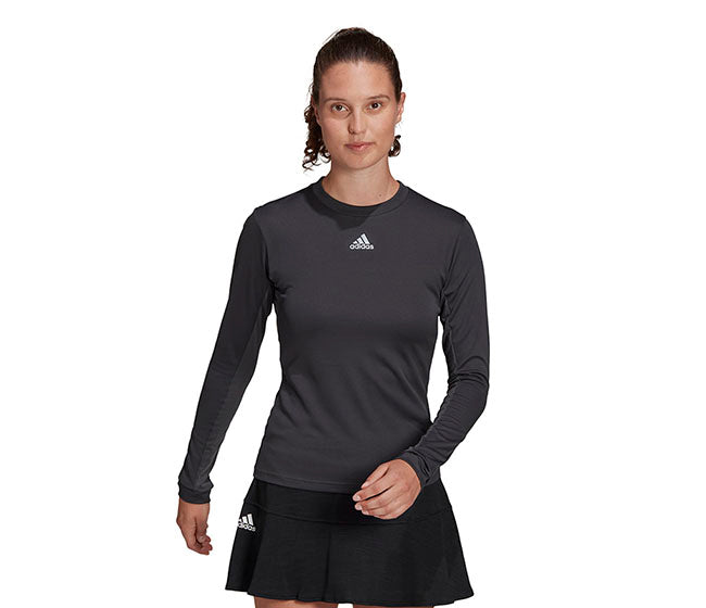 Adidas Freelift Long Sleeve Top (W) (Dark Grey)