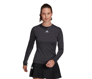 Adidas Freelift Long Sleeve Top (W) (Dark Grey)