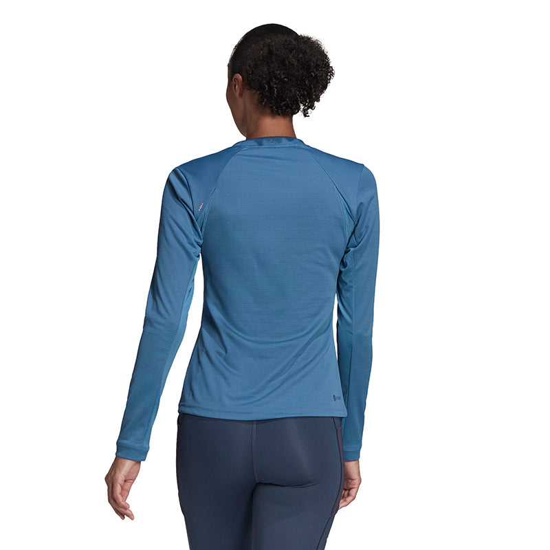 Adidas Freelift Long Sleeve Top (W) (Blue)