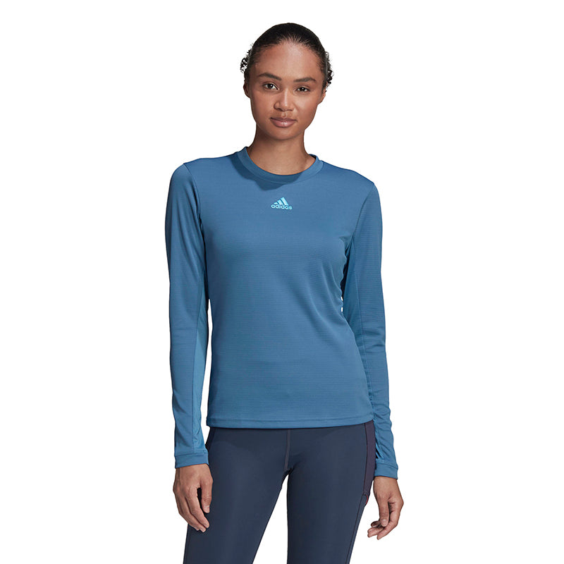 Adidas Freelift Long Sleeve Top (W) (Blue) Adidas
