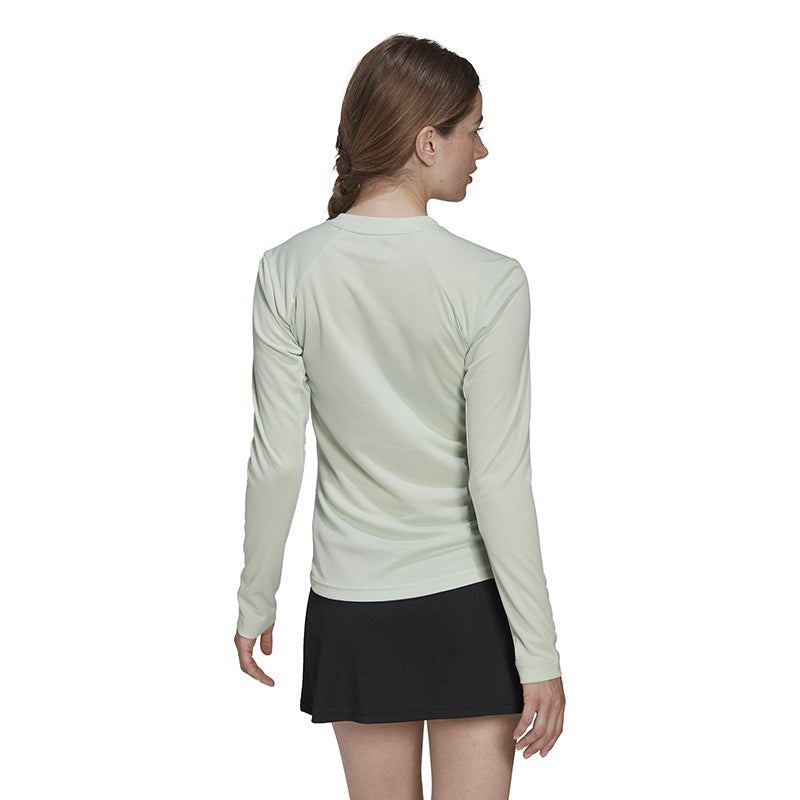 Adidas Freelift Long Sleeve Top (W) (Green) Adidas