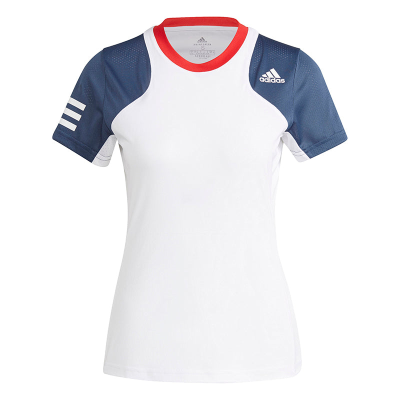 Adidas Club Tee (W) (White/Navy/Red)