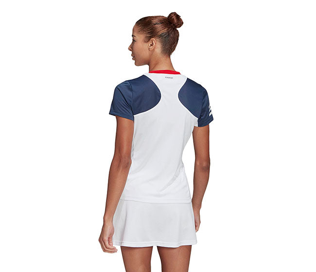 Adidas Club Tee (W) (White/Navy/Red)