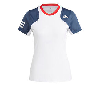 Adidas Club Tee (W) (White/Navy/Red)