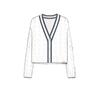 Boast Cardigan Sweater (W) (White/Navy)